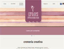 Tablet Screenshot of cremeriacapolinea.com
